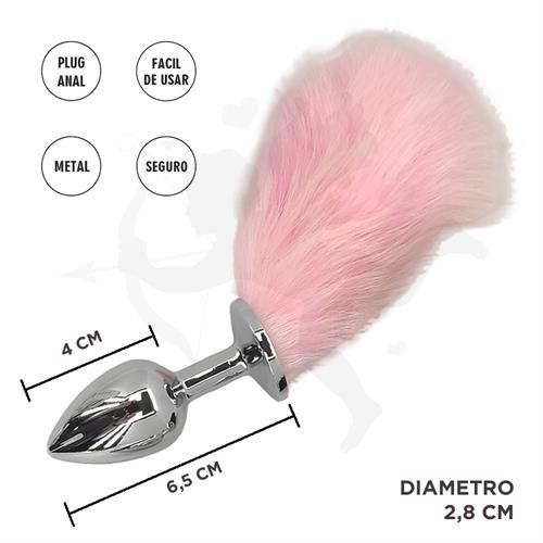 Reticulum Rosa S : Plug Anal Metalico con Cola