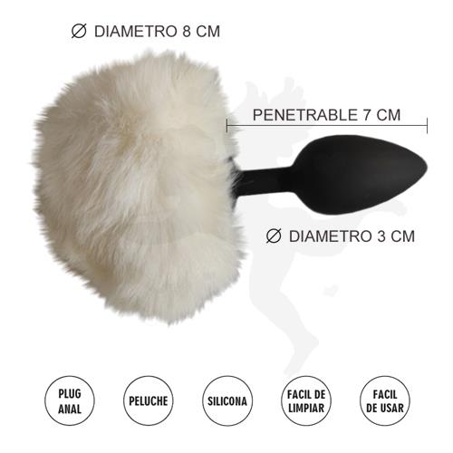 Austrinus Blanca S : Plug Anal Siliconado