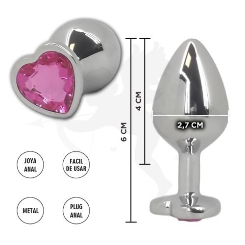 Gemini Rosa S : Joya Anal Metalica