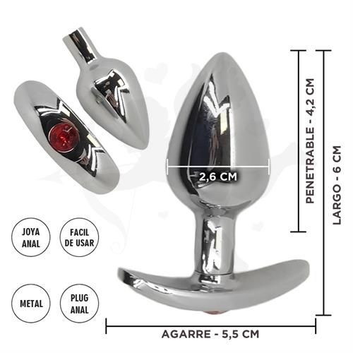 Carina Roja S : Joya Anal Metalica